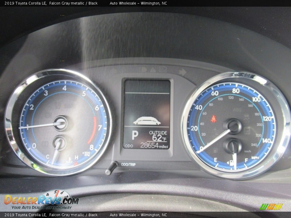 2019 Toyota Corolla LE Falcon Gray metallic / Black Photo #16