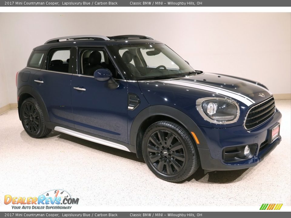 2017 Mini Countryman Cooper Lapisluxury Blue / Carbon Black Photo #1