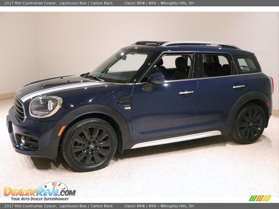 2017 Mini Countryman Cooper Lapisluxury Blue / Carbon Black Photo #3