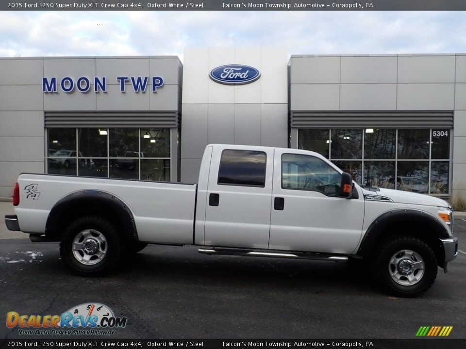 2015 Ford F250 Super Duty XLT Crew Cab 4x4 Oxford White / Steel Photo #1