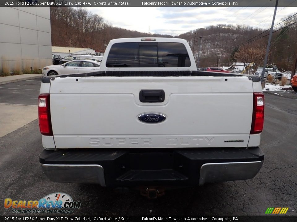 2015 Ford F250 Super Duty XLT Crew Cab 4x4 Oxford White / Steel Photo #3