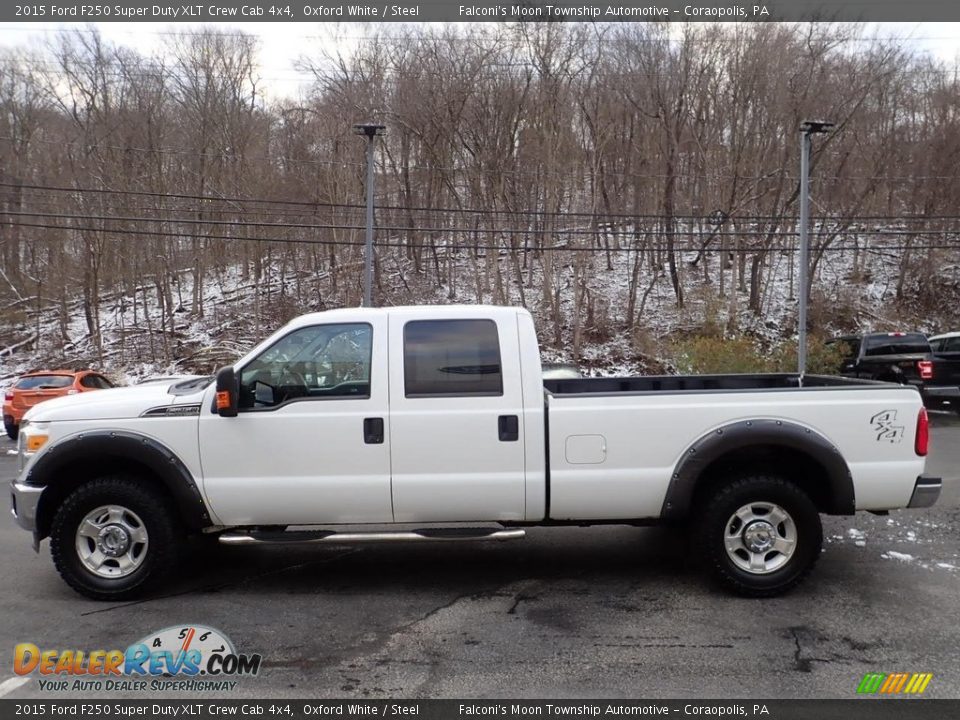 2015 Ford F250 Super Duty XLT Crew Cab 4x4 Oxford White / Steel Photo #5