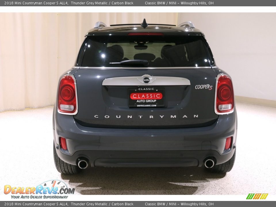 2018 Mini Countryman Cooper S ALL4 Thunder Grey Metallic / Carbon Black Photo #19