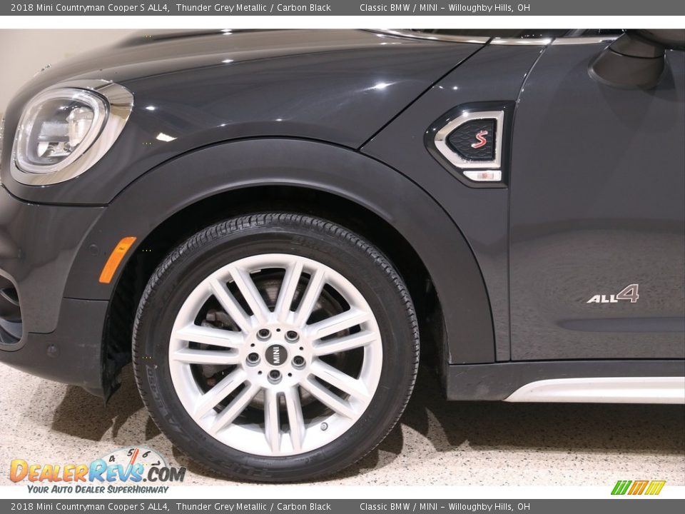 2018 Mini Countryman Cooper S ALL4 Thunder Grey Metallic / Carbon Black Photo #21