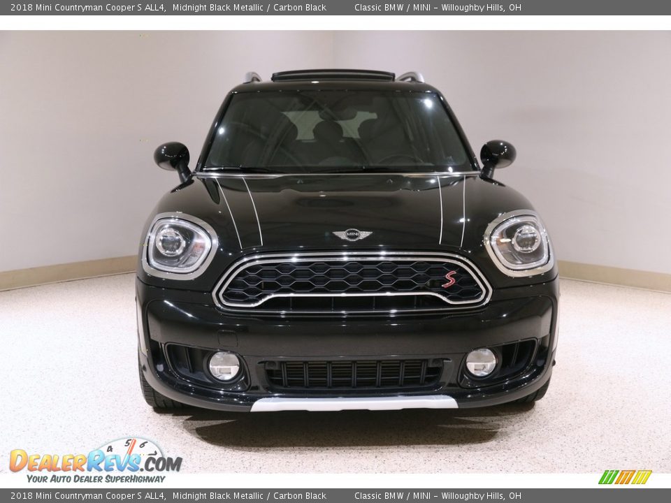 2018 Mini Countryman Cooper S ALL4 Midnight Black Metallic / Carbon Black Photo #2