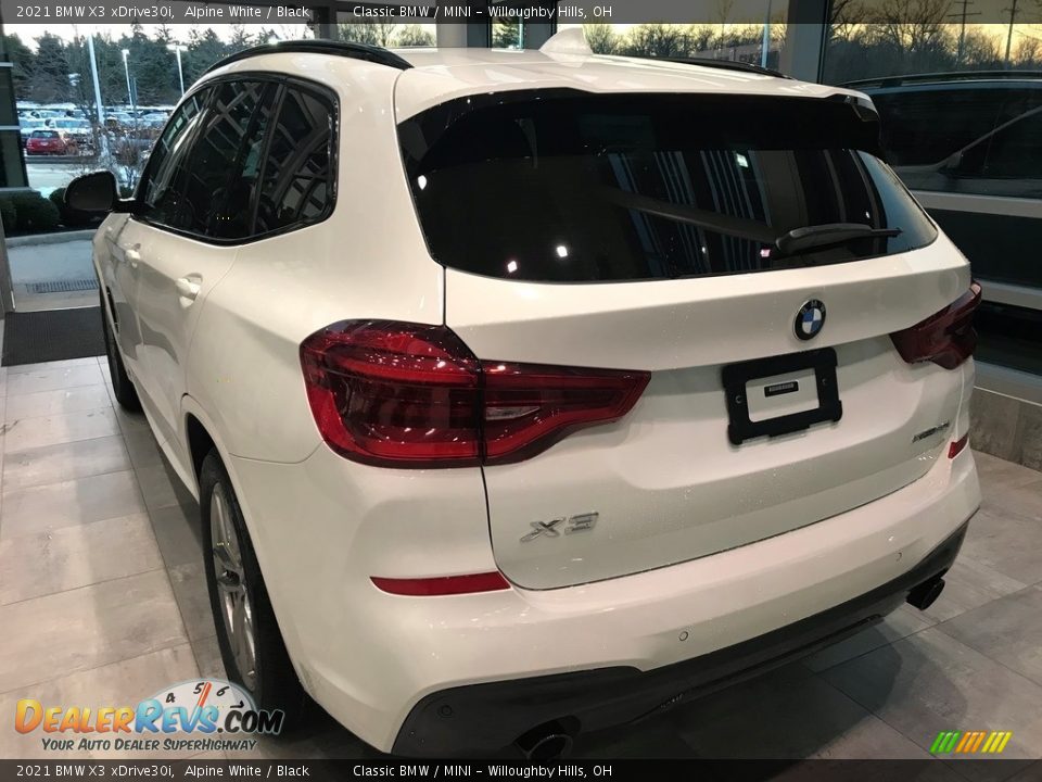 2021 BMW X3 xDrive30i Alpine White / Black Photo #2