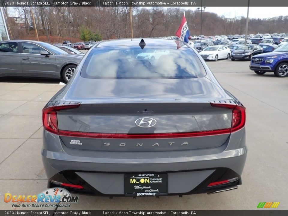 2020 Hyundai Sonata SEL Hampton Gray / Black Photo #3