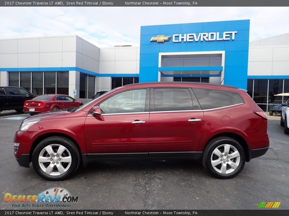 2017 Chevrolet Traverse LT AWD Siren Red Tintcoat / Ebony Photo #3