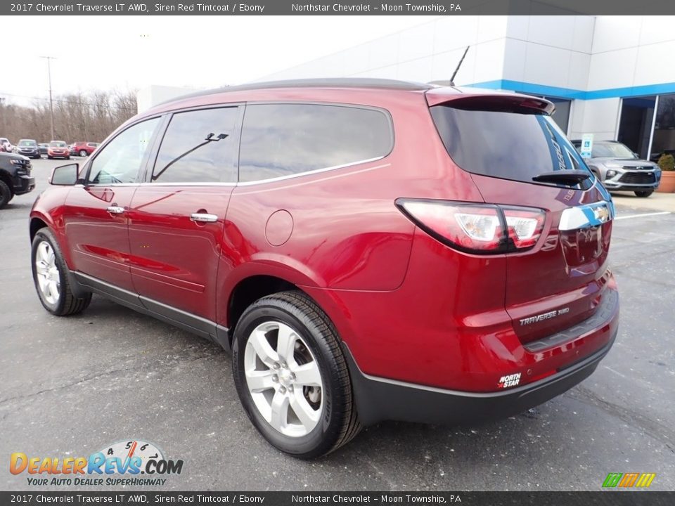 2017 Chevrolet Traverse LT AWD Siren Red Tintcoat / Ebony Photo #4