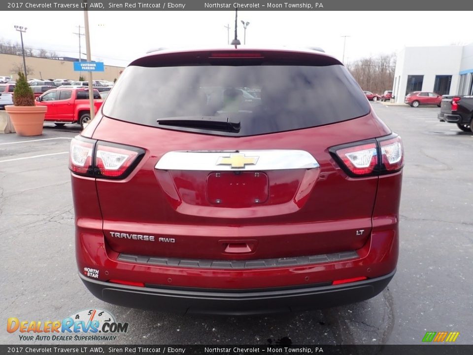 2017 Chevrolet Traverse LT AWD Siren Red Tintcoat / Ebony Photo #6