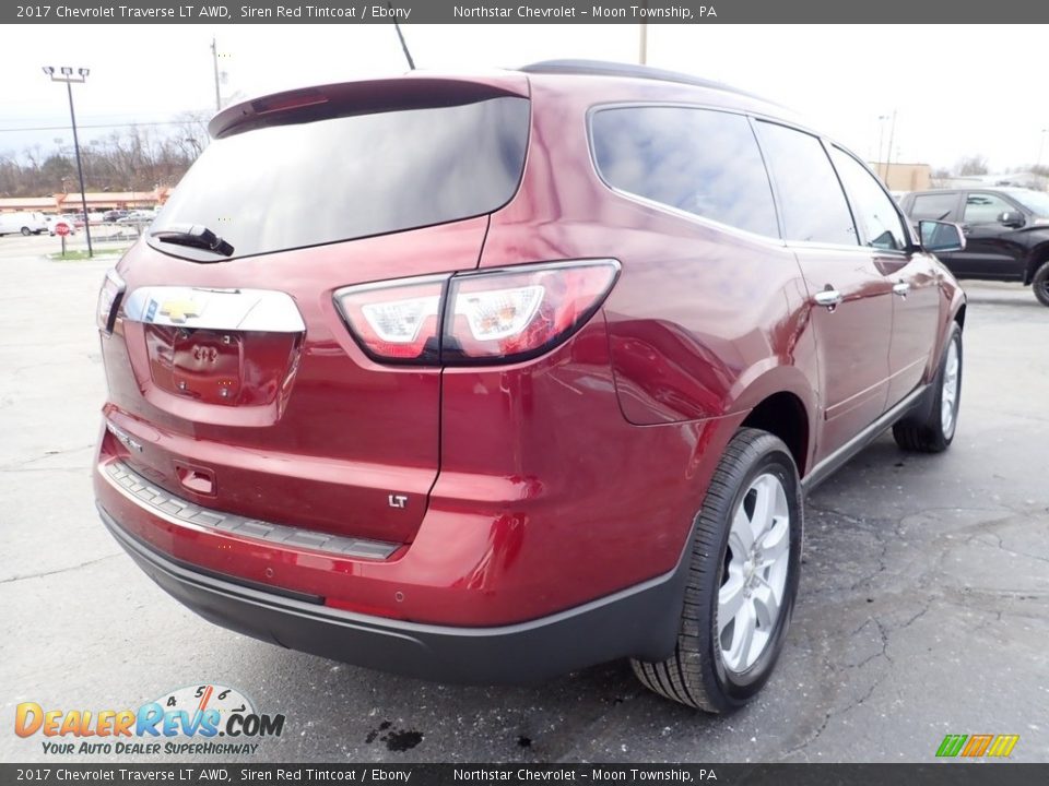 2017 Chevrolet Traverse LT AWD Siren Red Tintcoat / Ebony Photo #8