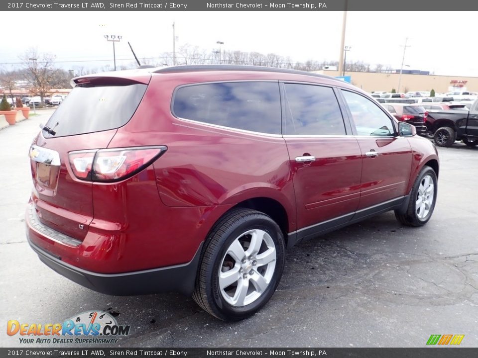 2017 Chevrolet Traverse LT AWD Siren Red Tintcoat / Ebony Photo #9