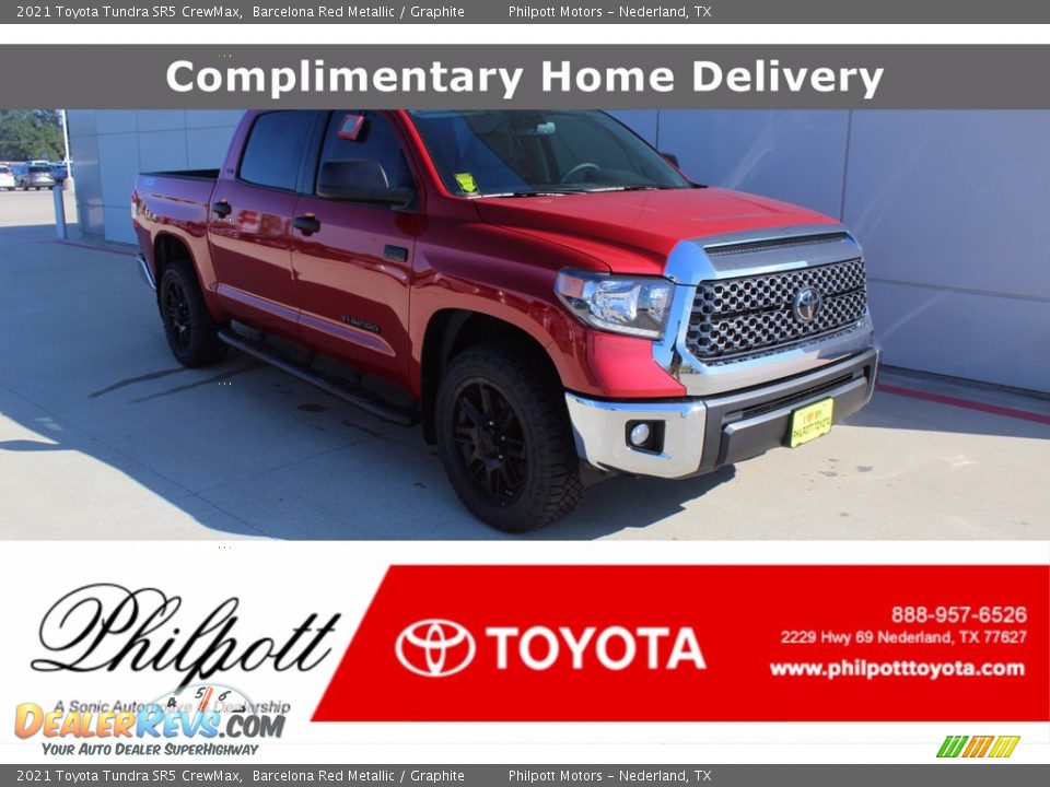 2021 Toyota Tundra SR5 CrewMax Barcelona Red Metallic / Graphite Photo #1