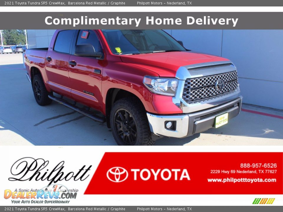 2021 Toyota Tundra SR5 CrewMax Barcelona Red Metallic / Graphite Photo #1