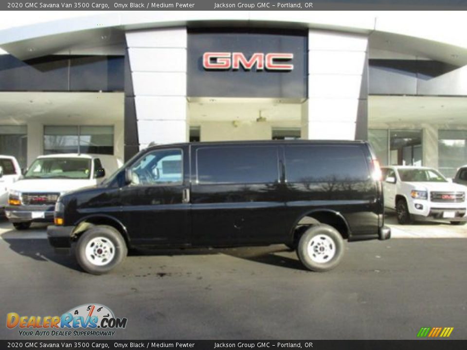 2020 GMC Savana Van 3500 Cargo Onyx Black / Medium Pewter Photo #2