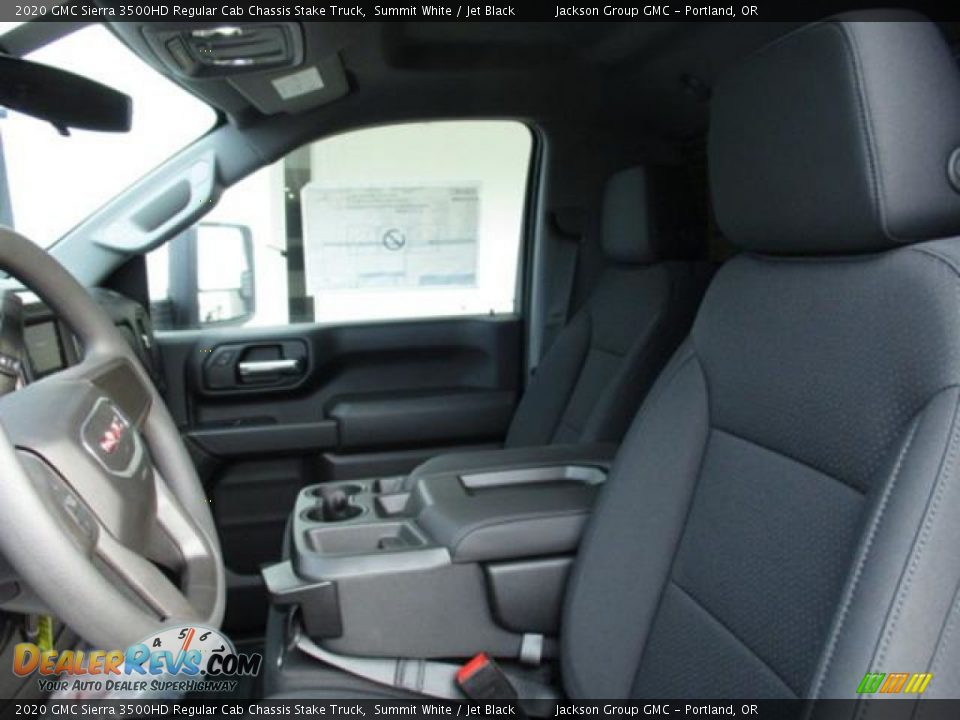 2020 GMC Sierra 3500HD Regular Cab Chassis Stake Truck Summit White / Jet Black Photo #3