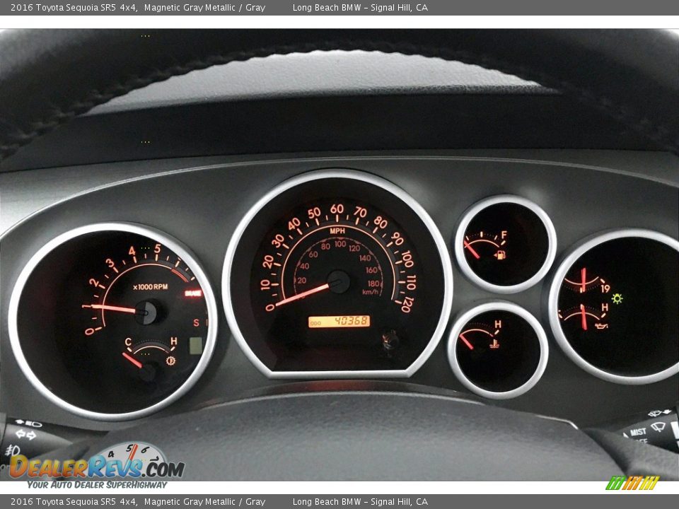 2016 Toyota Sequoia SR5 4x4 Gauges Photo #20