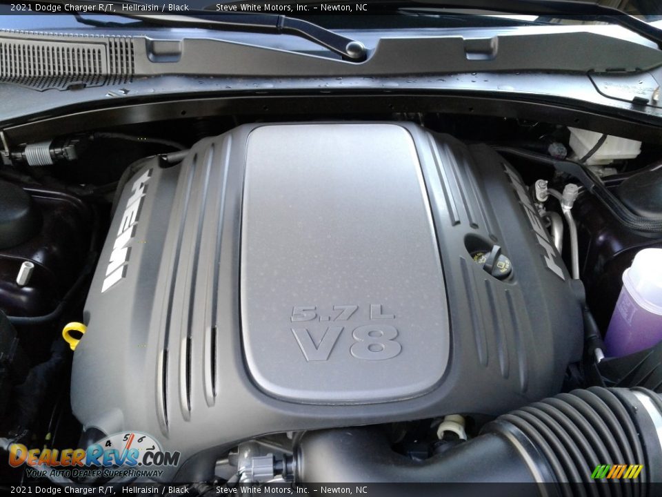 2021 Dodge Charger R/T 5.7 Liter HEMI OHV-16 Valve VVT MDS V8 Engine Photo #9