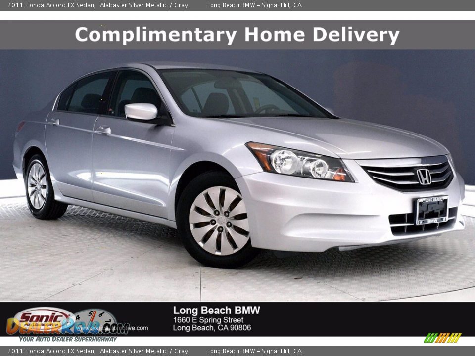 2011 Honda Accord LX Sedan Alabaster Silver Metallic / Gray Photo #1