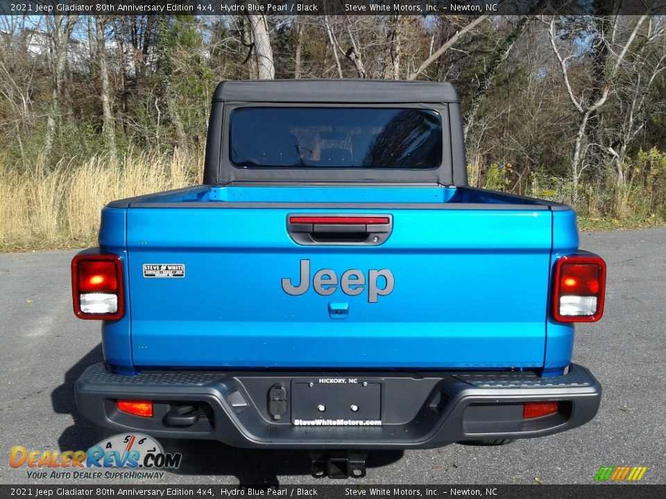 2021 Jeep Gladiator 80th Anniversary Edition 4x4 Hydro Blue Pearl / Black Photo #7