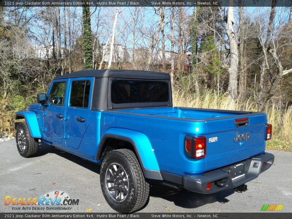 2021 Jeep Gladiator 80th Anniversary Edition 4x4 Hydro Blue Pearl / Black Photo #9