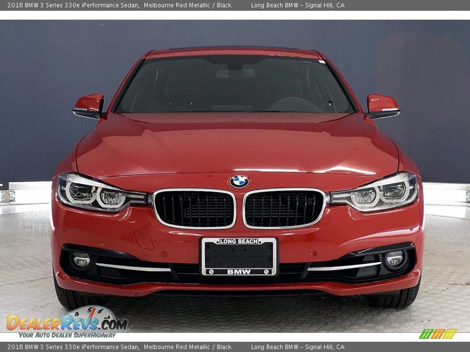 2018 BMW 3 Series 330e iPerformance Sedan Melbourne Red Metallic / Black Photo #2