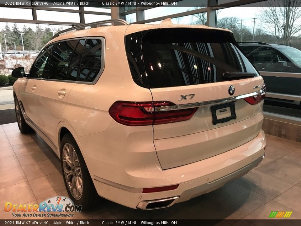 2021 BMW X7 xDrive40i Alpine White / Black Photo #2