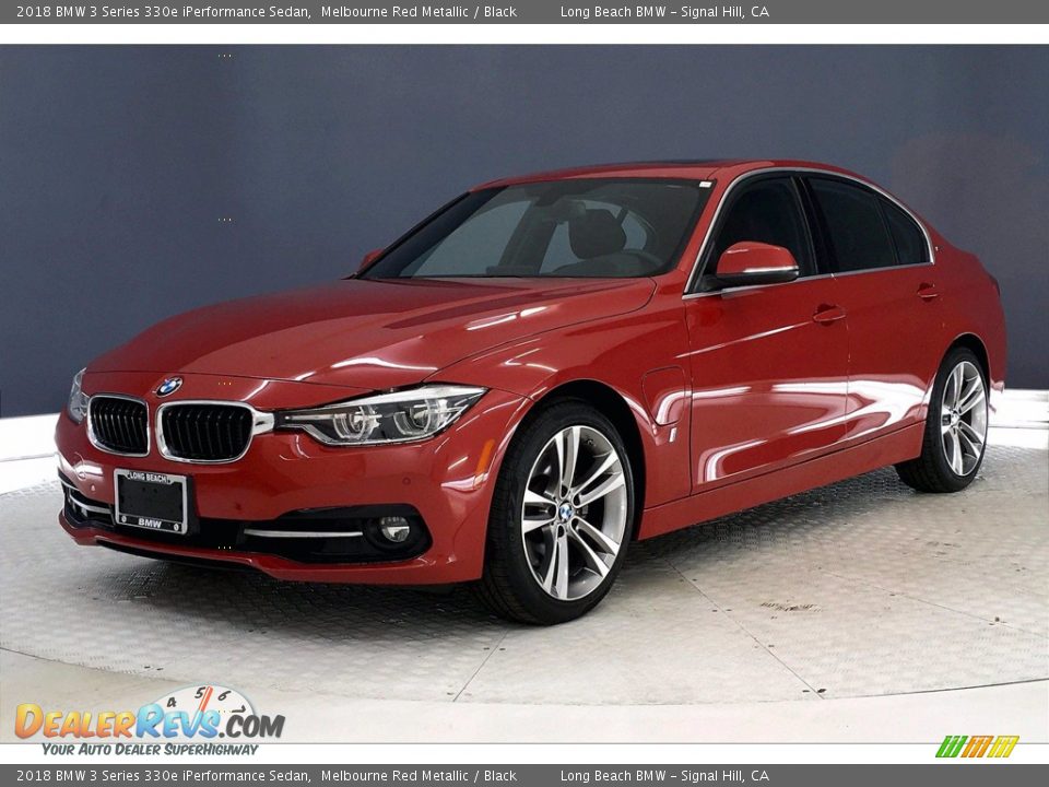 2018 BMW 3 Series 330e iPerformance Sedan Melbourne Red Metallic / Black Photo #12