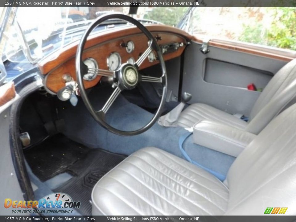 Grey Interior - 1957 MG MGA Roadster Photo #16