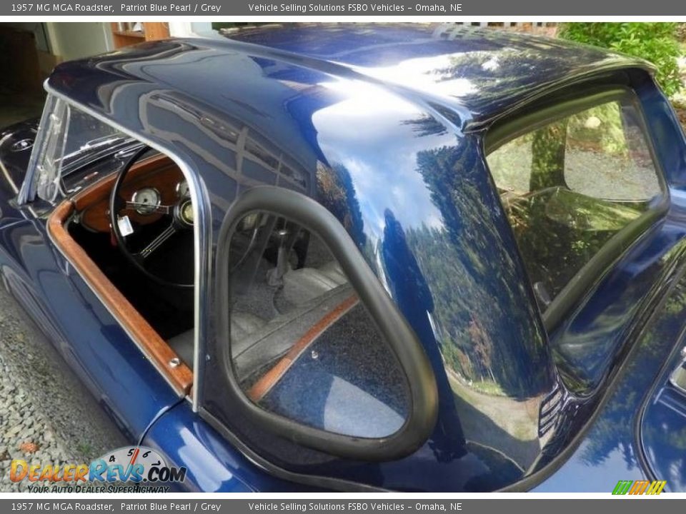 1957 MG MGA Roadster Patriot Blue Pearl / Grey Photo #17