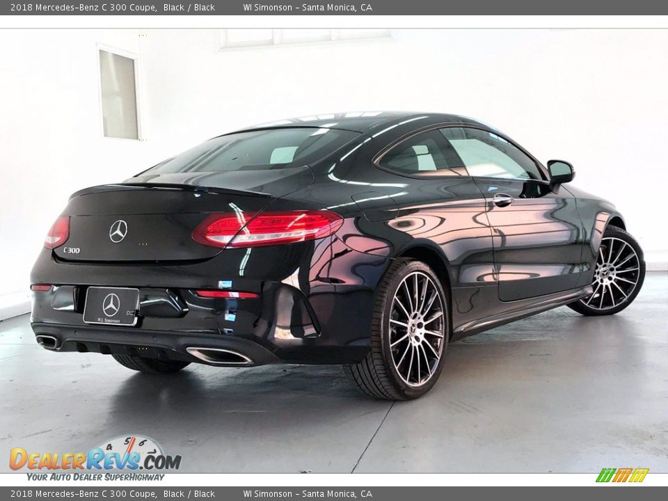 2018 Mercedes-Benz C 300 Coupe Black / Black Photo #13