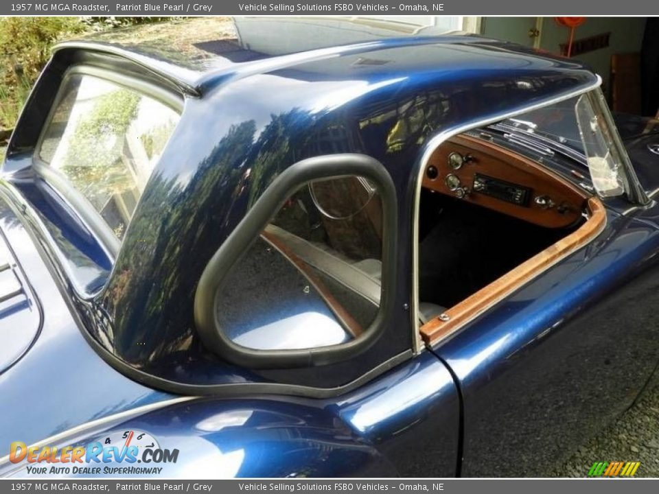 1957 MG MGA Roadster Patriot Blue Pearl / Grey Photo #23