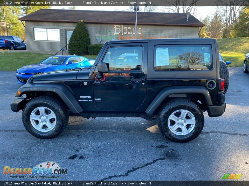 2012 Jeep Wrangler Sport 4x4 Black / Black Photo #1