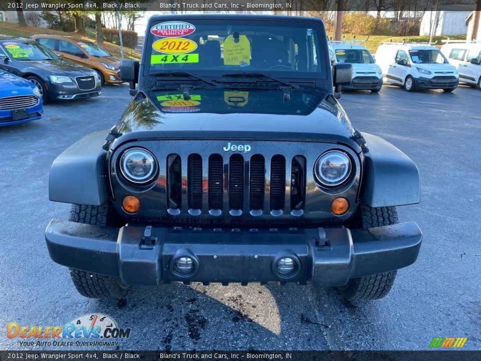 2012 Jeep Wrangler Sport 4x4 Black / Black Photo #3