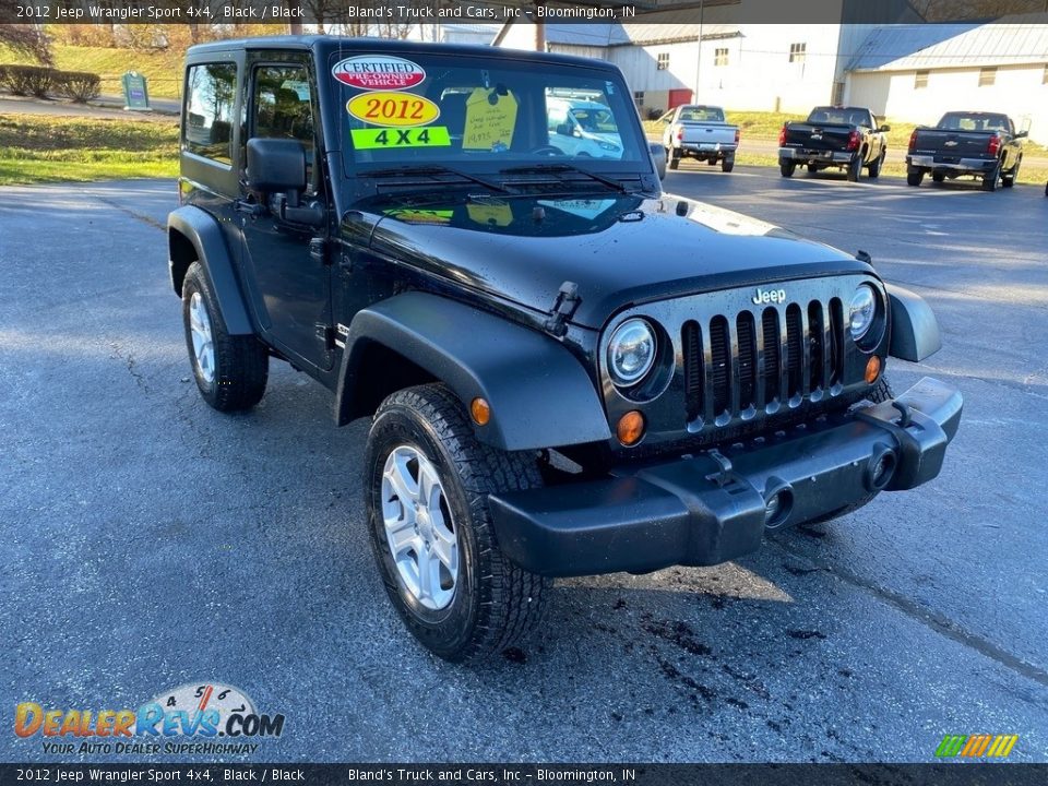 2012 Jeep Wrangler Sport 4x4 Black / Black Photo #4