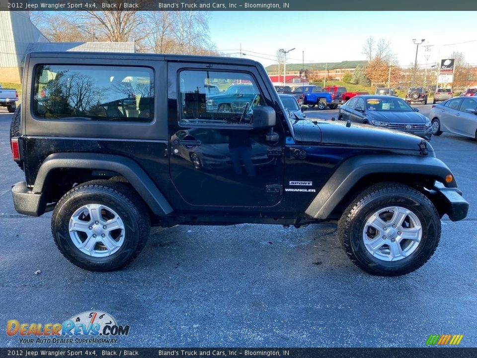 2012 Jeep Wrangler Sport 4x4 Black / Black Photo #5