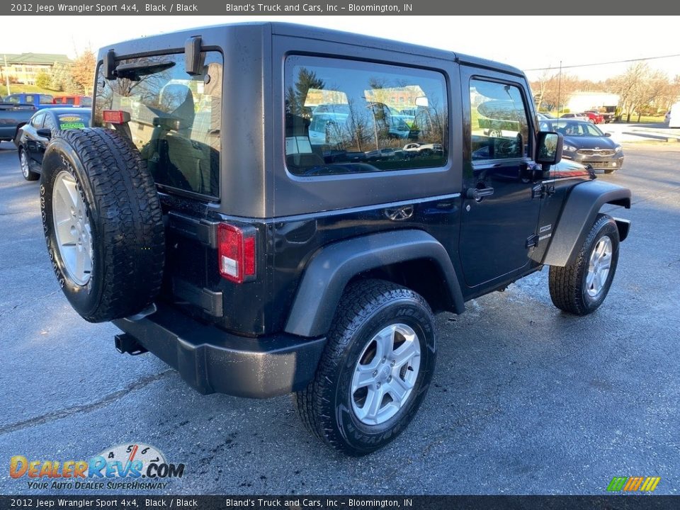 2012 Jeep Wrangler Sport 4x4 Black / Black Photo #6