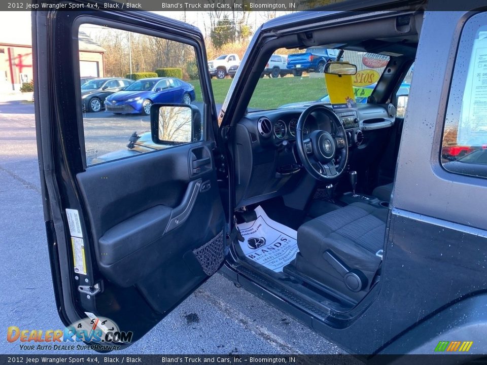 2012 Jeep Wrangler Sport 4x4 Black / Black Photo #9