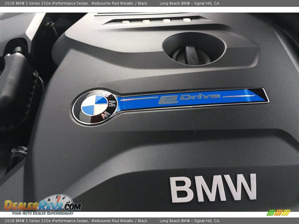 2018 BMW 3 Series 330e iPerformance Sedan Melbourne Red Metallic / Black Photo #35