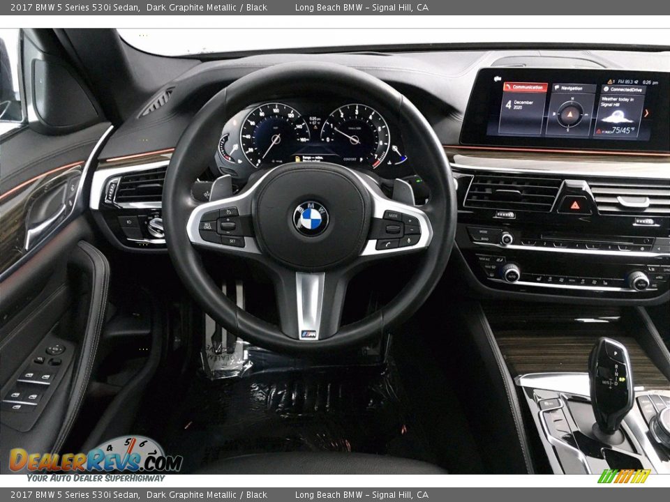 2017 BMW 5 Series 530i Sedan Dark Graphite Metallic / Black Photo #4