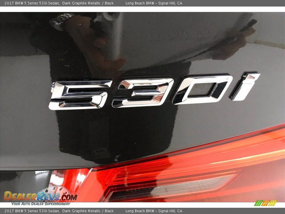 2017 BMW 5 Series 530i Sedan Dark Graphite Metallic / Black Photo #7