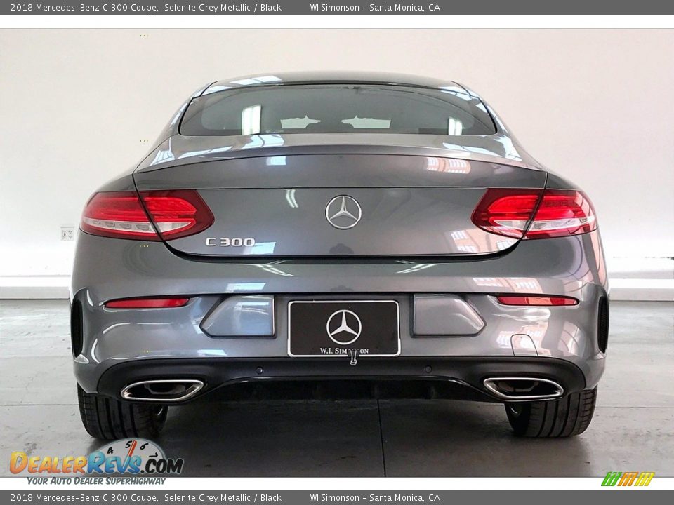 2018 Mercedes-Benz C 300 Coupe Selenite Grey Metallic / Black Photo #3