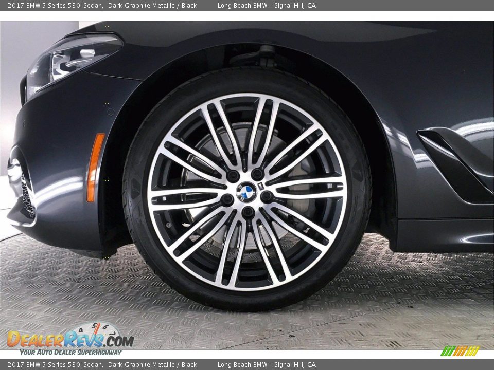 2017 BMW 5 Series 530i Sedan Dark Graphite Metallic / Black Photo #8