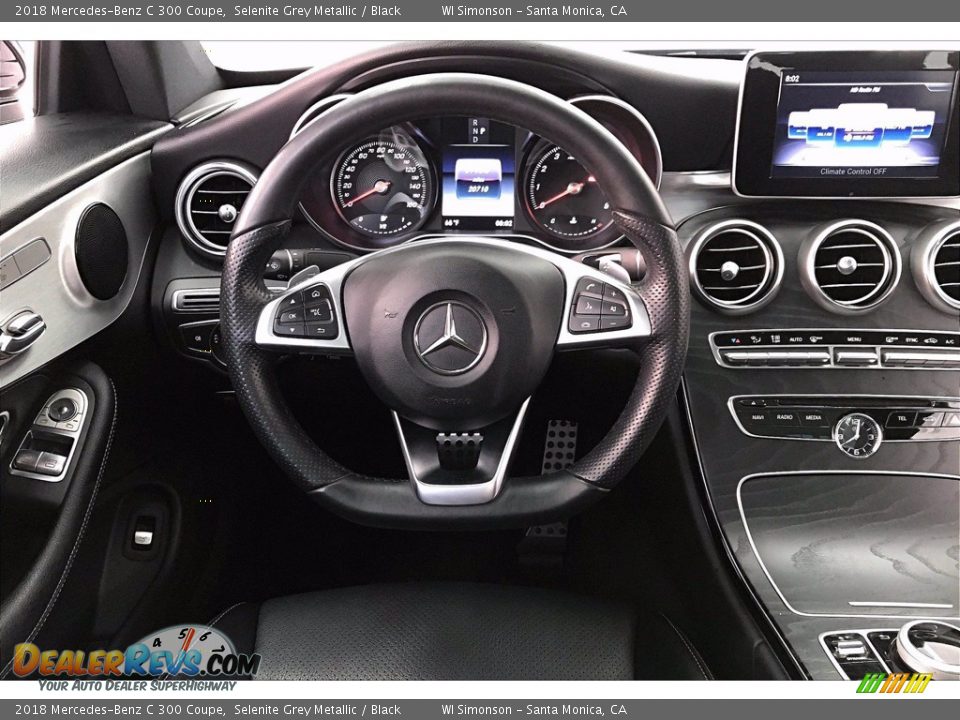 2018 Mercedes-Benz C 300 Coupe Selenite Grey Metallic / Black Photo #4