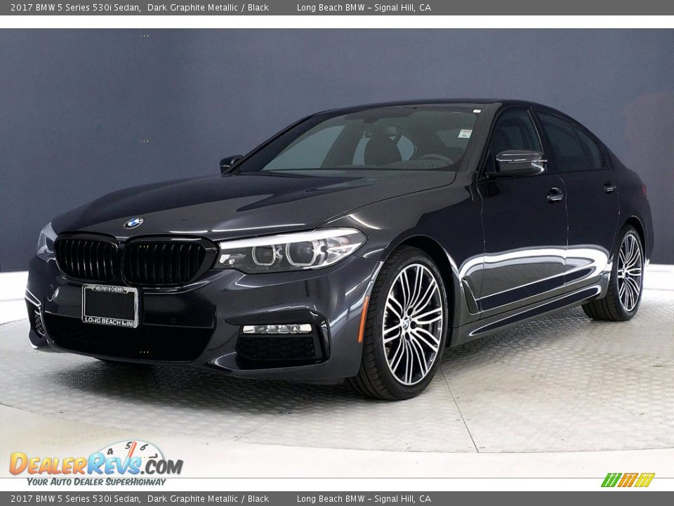 2017 BMW 5 Series 530i Sedan Dark Graphite Metallic / Black Photo #12