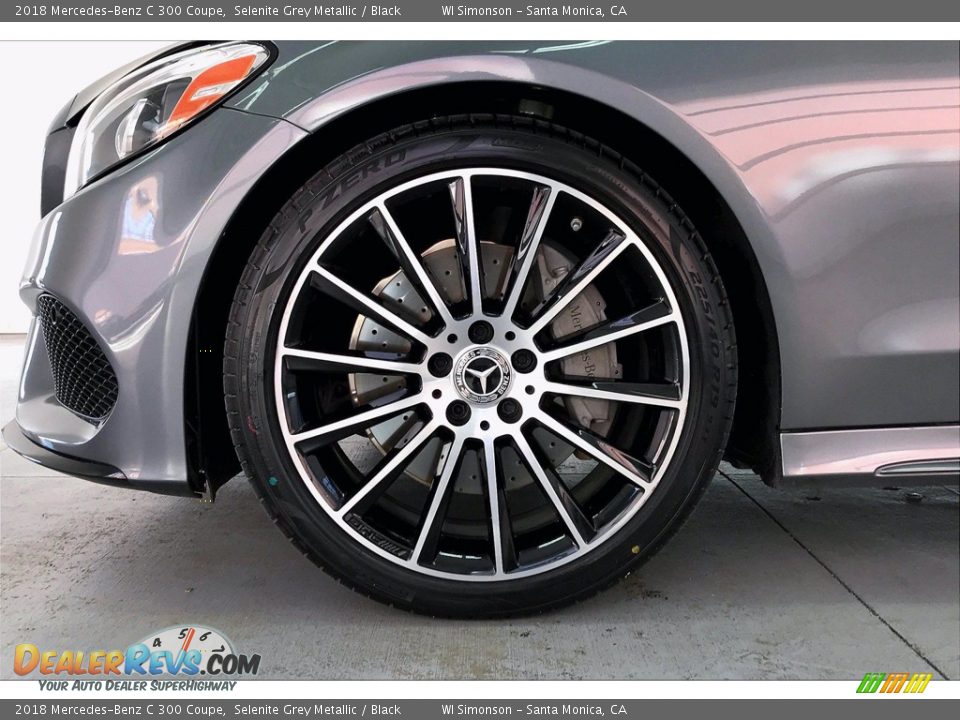 2018 Mercedes-Benz C 300 Coupe Selenite Grey Metallic / Black Photo #8