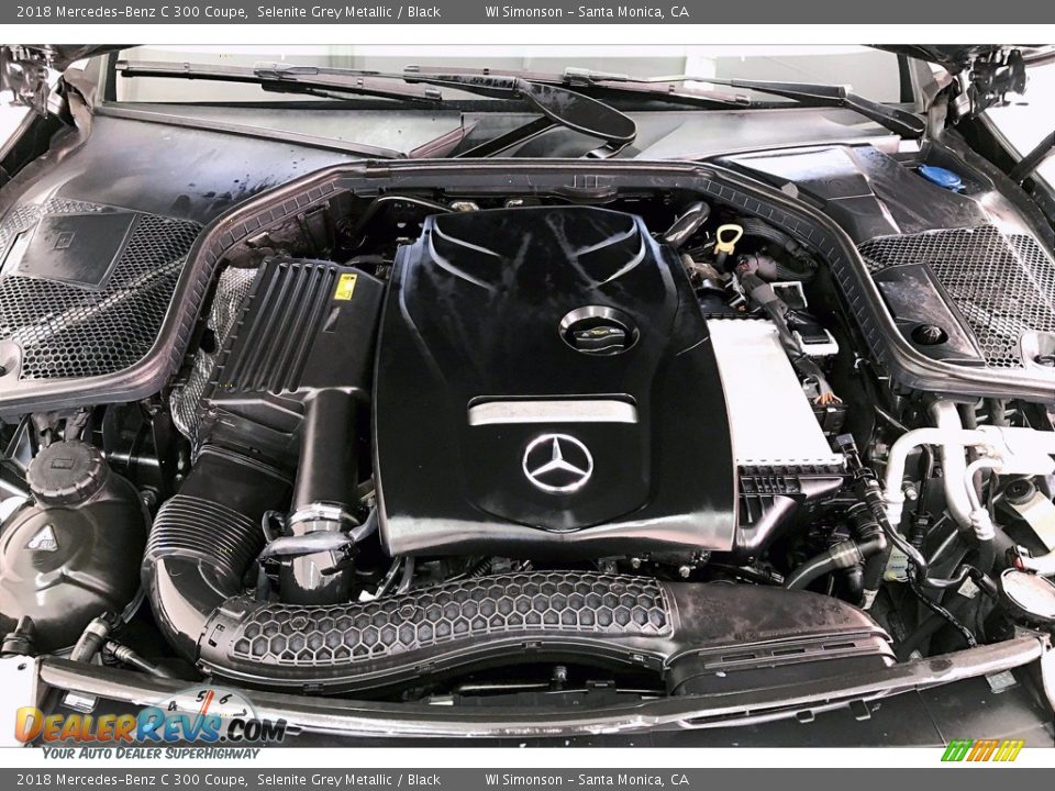 2018 Mercedes-Benz C 300 Coupe Selenite Grey Metallic / Black Photo #9