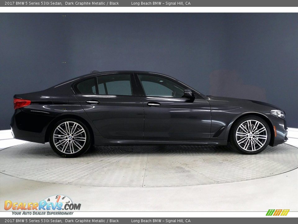 2017 BMW 5 Series 530i Sedan Dark Graphite Metallic / Black Photo #14