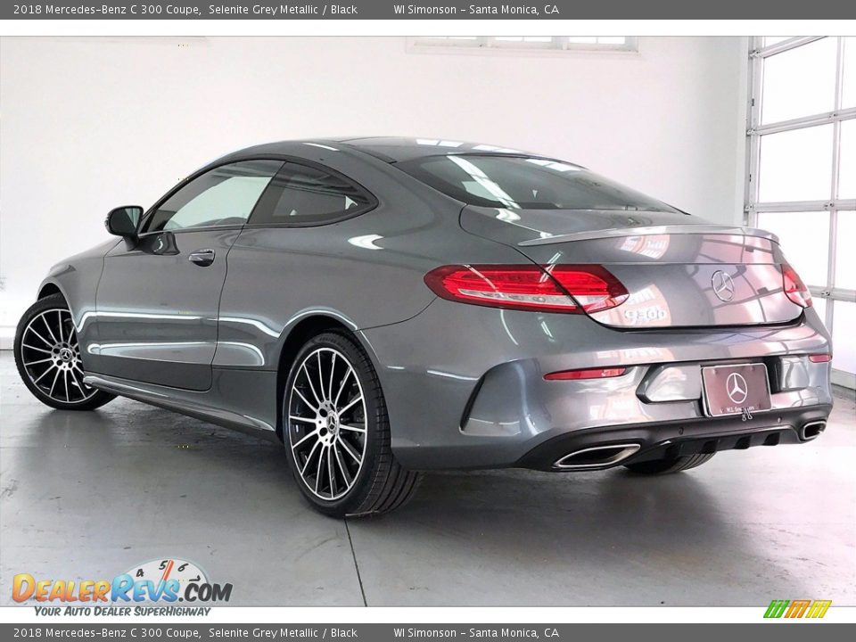 2018 Mercedes-Benz C 300 Coupe Selenite Grey Metallic / Black Photo #10