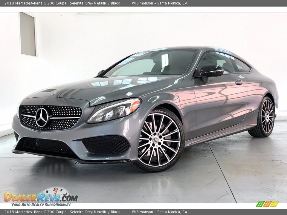 2018 Mercedes-Benz C 300 Coupe Selenite Grey Metallic / Black Photo #12